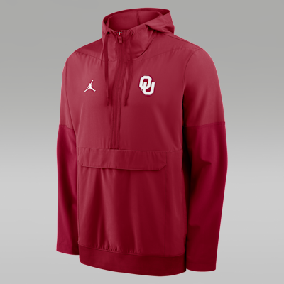 nnus1.*೨⋆*✩ Oklahoma Anorak Men's Jordan Brand College 1/2-Zip Hooded